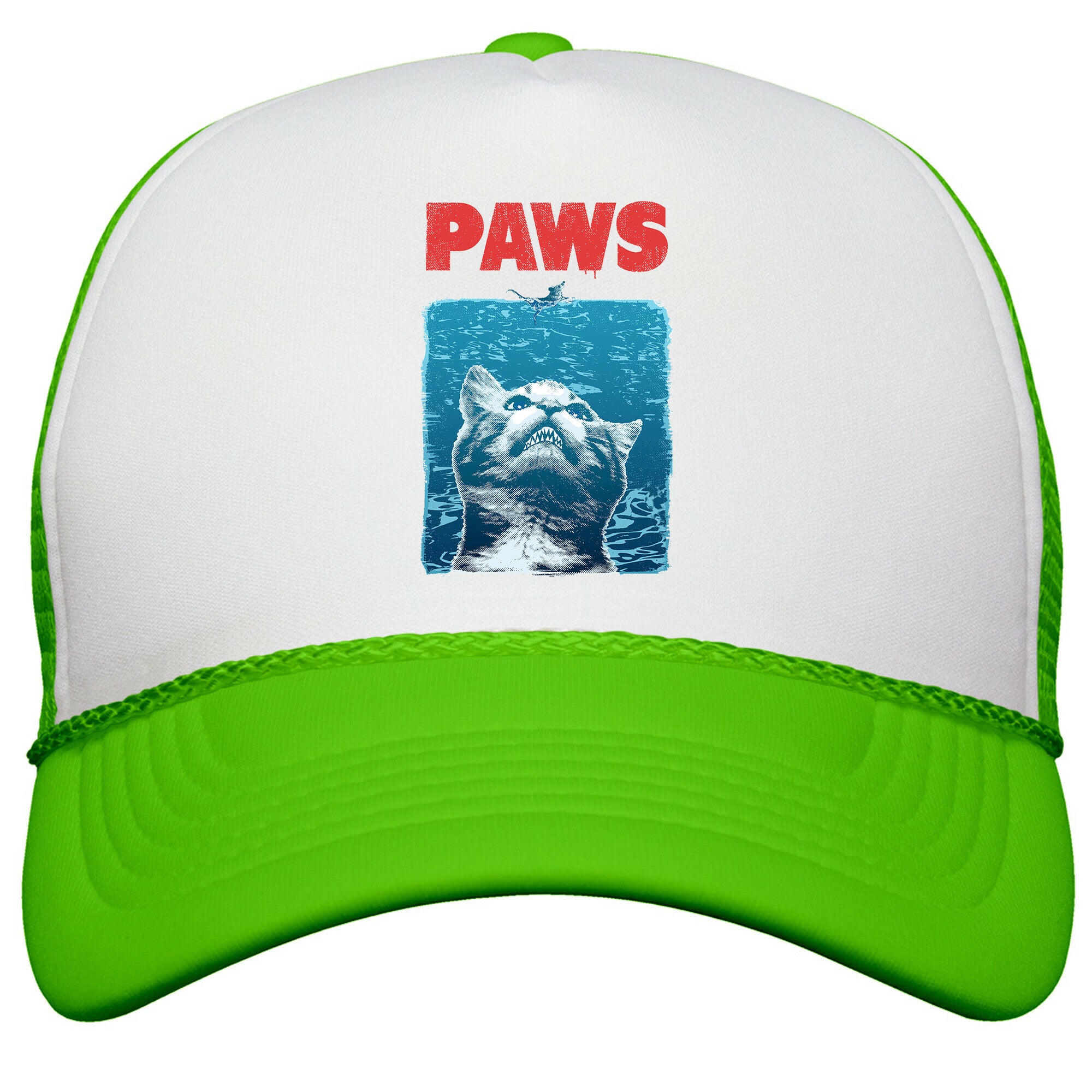PAWS \(Jaws Parody\) Snapback Trucker Hat